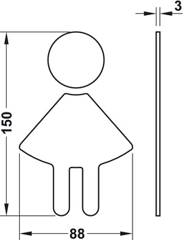 Symbol,poliamid, Hewi, 801.91