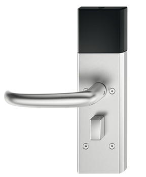 Zestaw z terminalem drzwiowym,Häfele Dialock DT 710 z otwartym interfejsem Bluetooth SPK, do drzwi wewnętrznych/pokoi gościnnych, z gałką obrotową