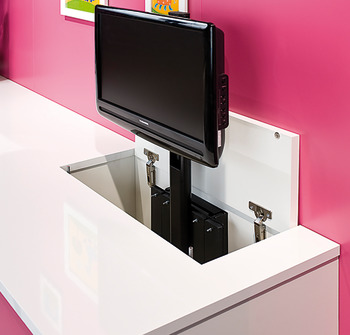 ręczny system podnoszący, TV-Lift Push, ręcznie obracany, udźwig 2,5–6,5 kg