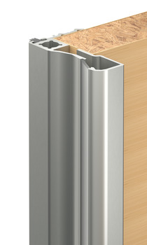 profilowa listwa uchwytowa, Häfele Slido F-Handle26 A3 LED, z aluminium, do drzwi przesuwnych