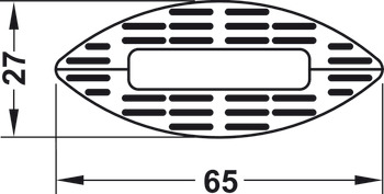 lamela kierunkowa, Lamello Bisco P-14, tworzywo sztuczne