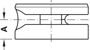 złączka, Häfele Maxifix, do płyty o grubości od 24 mm