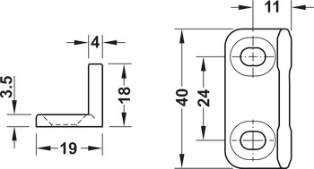podłogowa prowadnica ślizgowa, akcesoria Schall-Ex(R) Slide i Schall-Ex(R) Slide & Lock M-12 WS, Athmer