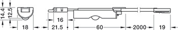 Czujnik ruchu Loox5, do Profilu szufladowego Häfele Loox 2194, 12/24 V