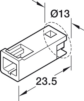 przewód przedłużający, Häfele Loox5 24 V 2-bieg. (monochromatyczny)
