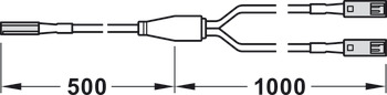 przewód przedłużający, Häfele Loox5 24 V 2-bieg. (monochromatyczny)