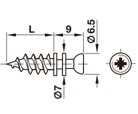 trzpień łączący, Häfele Rafix M20, do otworu Ø 5 mm