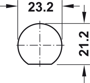 Zamek zaczepowy, Kaba 8, z wkładką, zamocowaniem za pomocą nakrętki, grubość drzwi ≤ 24 mm