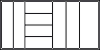 Wkład na sztućce, Häfele Matrix Box P, tworzywo sztuczne