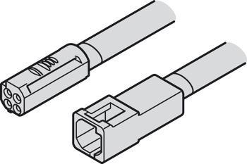 Przewód przedłużający Häfele Loox5 , do Häfele Loox5 12 V 3-bieg. (Multi White)