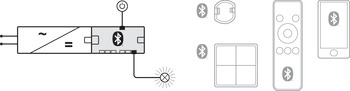 rozdzielacz na 6 wtyków, Häfele Connect Mesh 12 V z funkcją przełączania