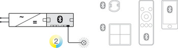 rozdzielacz na 6 wtyków, Häfele Connect Mesh 24 V 2-bieg. (Multi White)