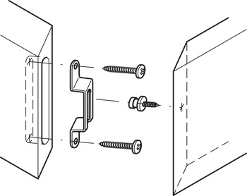 wkręty łączące, Modular, bez ostrej końcówki, do połączeń jednostronnych w drewnie w rzędach otworów