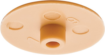 Zaślepka z logo Häfele, do Häfele Minifix<sup>®</sup> 15 bez kołnierza, do płyt o grubości od 15 mm