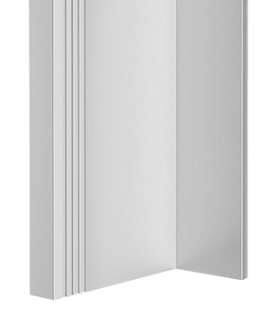 profilowa listwa uchwytowa, z aluminium, do drzwi przesuwnych drewnianych, długość: 2500 mm