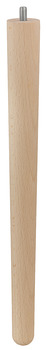 Stopka meblowa, z drewna, kształt stożkowy
