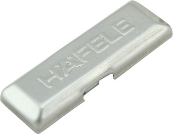 Zaślepka z logo Häfele, do zawiasu puszkowego Metalla