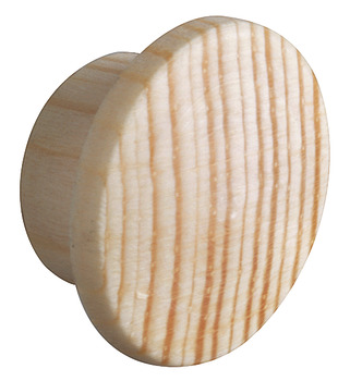Zaślepka z logo Häfele, drewno lite naturalne, do otworu ślepego Ø 10 mm