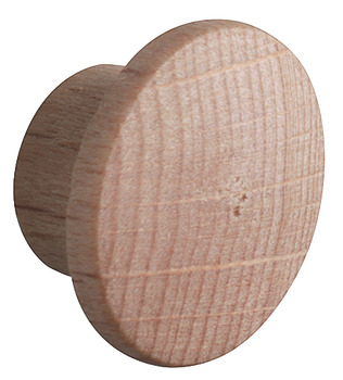 Zaślepka z logo Häfele, drewno lite naturalne, do otworu ślepego Ø 8 mm