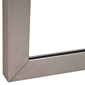 profil ramowy, aluminiowy, do szkła o grubości 4 mm