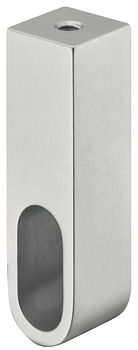 wspornik, aluminium, do drążka garderobianego OVA 30 x 14 mm