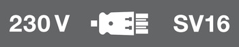 przewód zasilający z przełącznikiem kołyskowym, SV16 z łącznikiem wtykowym i wtyczką z uziemieniem