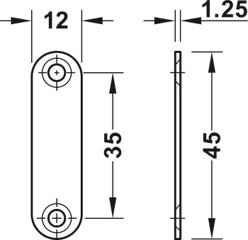 Zamknięcie magnetyczne, siła przyciągania 3,0–4,0/4,0–5,0 kg, do przykręcania, prostokątna