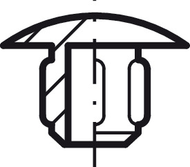Zaślepka z logo Häfele, tworzywo sztuczne, do otworu ślepego Ø 5 mm